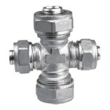 Brass Pipe Fitting (PX-1014) with Cross