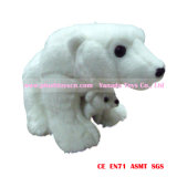 38cm Polar Bear Mother and Son Plush Toys