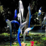 Handblown Decorative Glass Sculpture for Garden Decoration