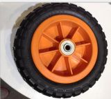Plastic Rim Flat Free PU Wheel