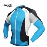 Men's Cycling Bicycle Long Sleeve Jersey 100% Polyster Biking Clothes by Santic