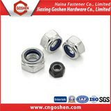 Steel Hex Nylon Nut, Nylon Lock Nuts with White Zinc