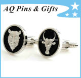 Metal Cuff Links with 3D Logo