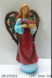 Christmas Fairy Figurine with Bird for Garden Decoration