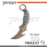 Curved Steel Blade Folding Pocket Damascus Knife for Gift