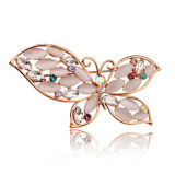 New Arrival Handmade Butterfly Opal Crystal Brooch Fashion Accessories
