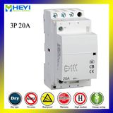 Household DIN Rail Contactors 3pole 20A 24V to 380V