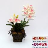 Artificial Potted Flower, Imitative Silk Orchid