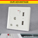 India Standard Dual USB Ports Electrical Socket Outlet
