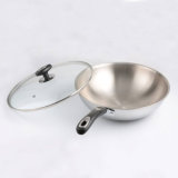 18/10 Stainless Steel Cookware Chinese Wok Cooking Frying Pan (QW-WO32-1)