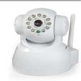 Cheap P2p PNP WiFi IP Baby Camera Free iPhone Android APP Software Aly001[White]