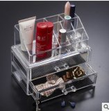 1063 Plastic Transparent Crystal Acrylic Makeup Organizer Drawer Acrylic Makeup Storage