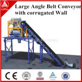 Corrugated Sidewall Large Angle Conveyor Belt in Grain Port Ship