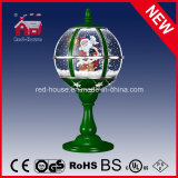 Christmas Gifts Tabletop Snow Globe Lamp with Decorative Snowflake
