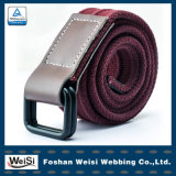 Western Style Berry Colour 40mm Wide Cotton Belt for Trousers