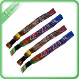 2015 Hot Sales Custom Logo Multicolor Woven Wristband with Polyester