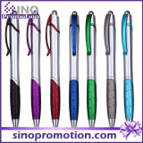 Silver Color Advertising Pen Plastic Click Ball Pen