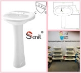 Long-Term Export Ceramic Sanitary Ware Cupc Pedestal Sink (SN101)