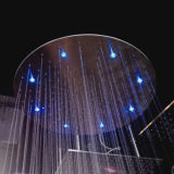 304 Stainless Steel Brushed LED Color Change Rainfall Shower