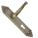 Zinc Alloy Door Lock Handle on Panel (103.17106)