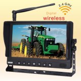 Wireless Rear View Backup Camera Video Monitor for Grain Cart, Horse Trailer, Livestock, Tractor, Combine, RV - Universal, Weatherproof, up to 4 Cameras