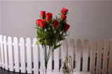 Artificial Flowers Red Rose Af4462