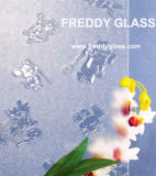Clear Animals Patterned/Figured/Rolled Decoration Glass with CE CCC ISO9001