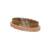 The Newest Japan Style Brass Wire Brush with Wooden Handle, Brush Steel Wire Brush Cleaning Brush (SJIE3090)