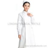 White Color Nurse Uniform for Winter (HD-1025)