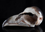 Geode Agate Carved Bird Skull Collectible Carving (6T40)