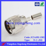 N Male Connector Crimp Straight for LMR200 or 3D-Fb