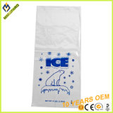 Polar Bear Printing Disposable LDPE 8lb Wicket Plastic Ice Bag