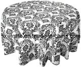 Baroque Table Cloth Flocked Table Cloth (WLTC027)