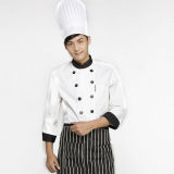Custom Long Sleeve White Chef Uniforms with Pocket Executive Restaurant Uniform OEM