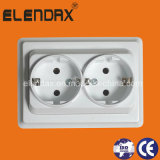 EU Style 10/16A Wall Socket Outlet Double (F7210)