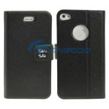 Table Talk Ultra-Thin Flip Leather Case for iPhone 4 / 4s
