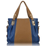 Contrast Color PU Leather Fashion Handbags (MD25594)