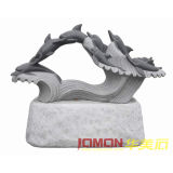 Granite Dolphin Animal Carving for Garden Decoration (XMJ-DP03)