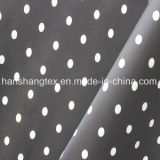 DOT Printed Poly Woven Repellent Fabric with Coating for Garment Fabric (HS-C2008)