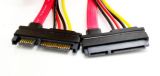 Male to Female 7+15 Pin Serial ATA SATA Data Power Combo Extension Cable M/F 22P