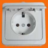German Style Surface Mounting Socket Outlet with Cover IP44 (S7510)