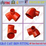 SML EN877 Cast Iron Fitting-88DGR Short Bend with Vent