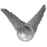 Angel Wings Metal Badge
