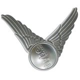 Angel Wings Metal Badge