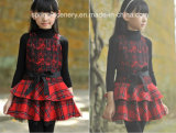 Baroque Style Plaid Skirt-Flower Girl Dress-Princess Dress-Children Clothing (D-K005)