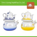 2PCS Ceramic Kettle Set Enamel Whistling Kettle (BY-2608)