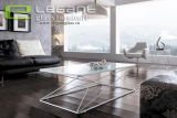 Modern Living Room Coffee Table with Tempered Glass Top