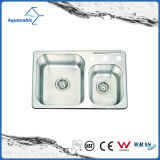Classic Design Double-Bowl Kitchen Sink Stainless Steel Sink