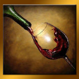 Wholesale Wonderful Still Life Wine Glass Painting on Canvas