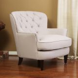 Linen Fabric Modern Accent Chair Hotel Furniture (WGK8037)